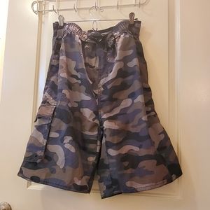 Tru Cal Cargo Camo Swim Broad Shorts